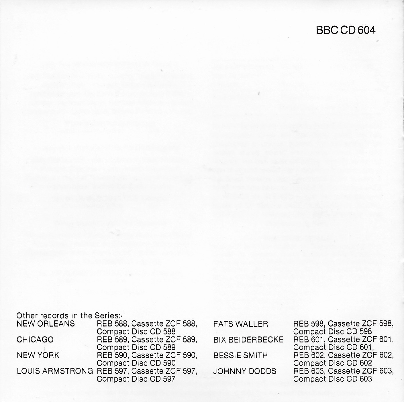 Middle of cover of BBCCD604